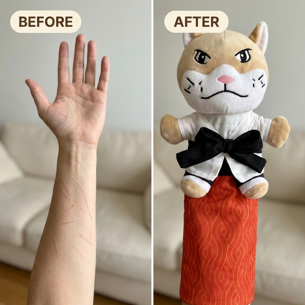 KarateCat Puppet — Protects Your Arm to the Elbow